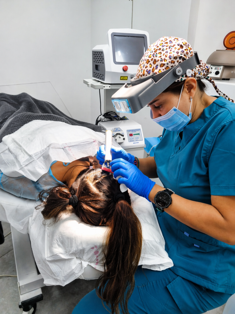 השתלת שיער לנשים במהלך טיפול בקרקפת