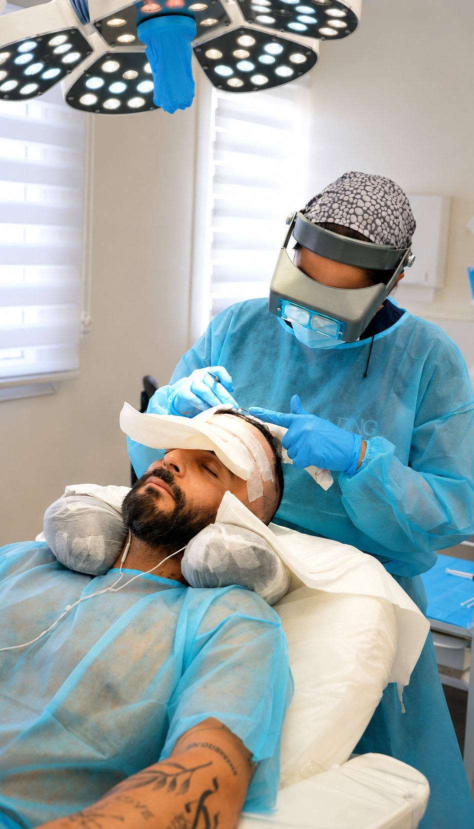 השתלת שיער לגברים בשיטת DHI במרפאת DNG Medical